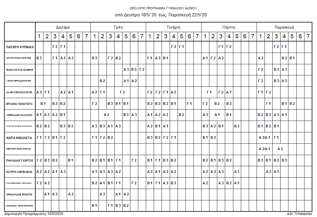 PROGRAMMA 18 22 maioy